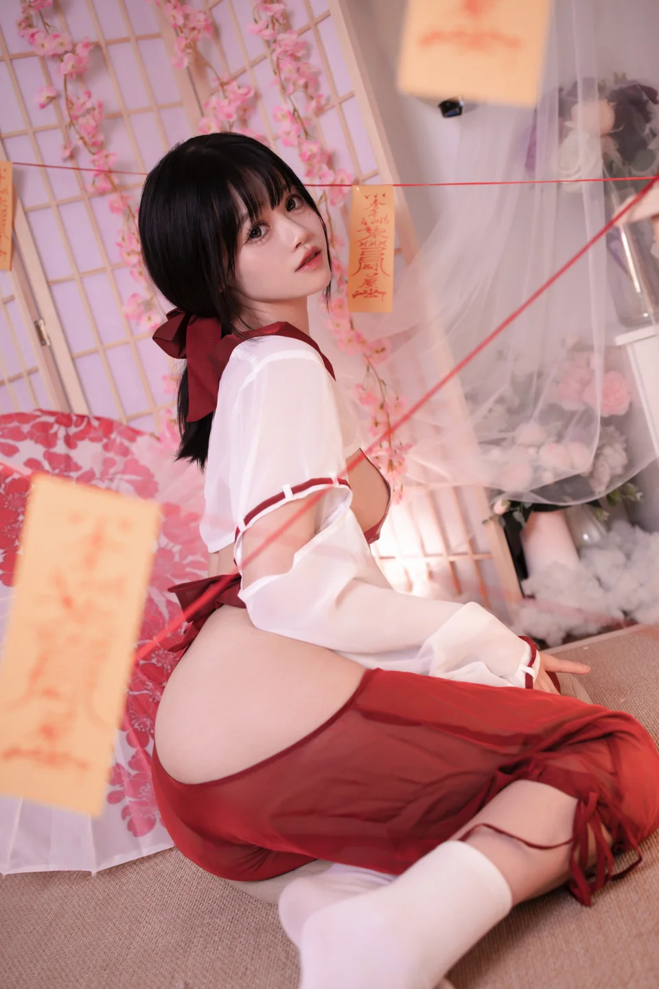 星黛鹿鹿 - No.010 祈福巫女 [56P-720MB] tg@simisebaisi 【丝足阁】015.webp